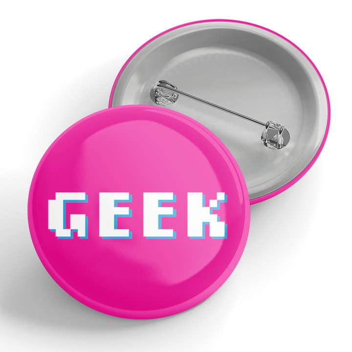 Geek-Schaltfläche für den Großhandel von Black River Letterpress & Paper Co.