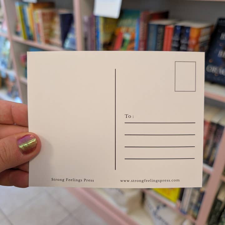 Strong Feelings Press - Wholesale Postcard - Trans People Aren't The Reason Your Life Sucks