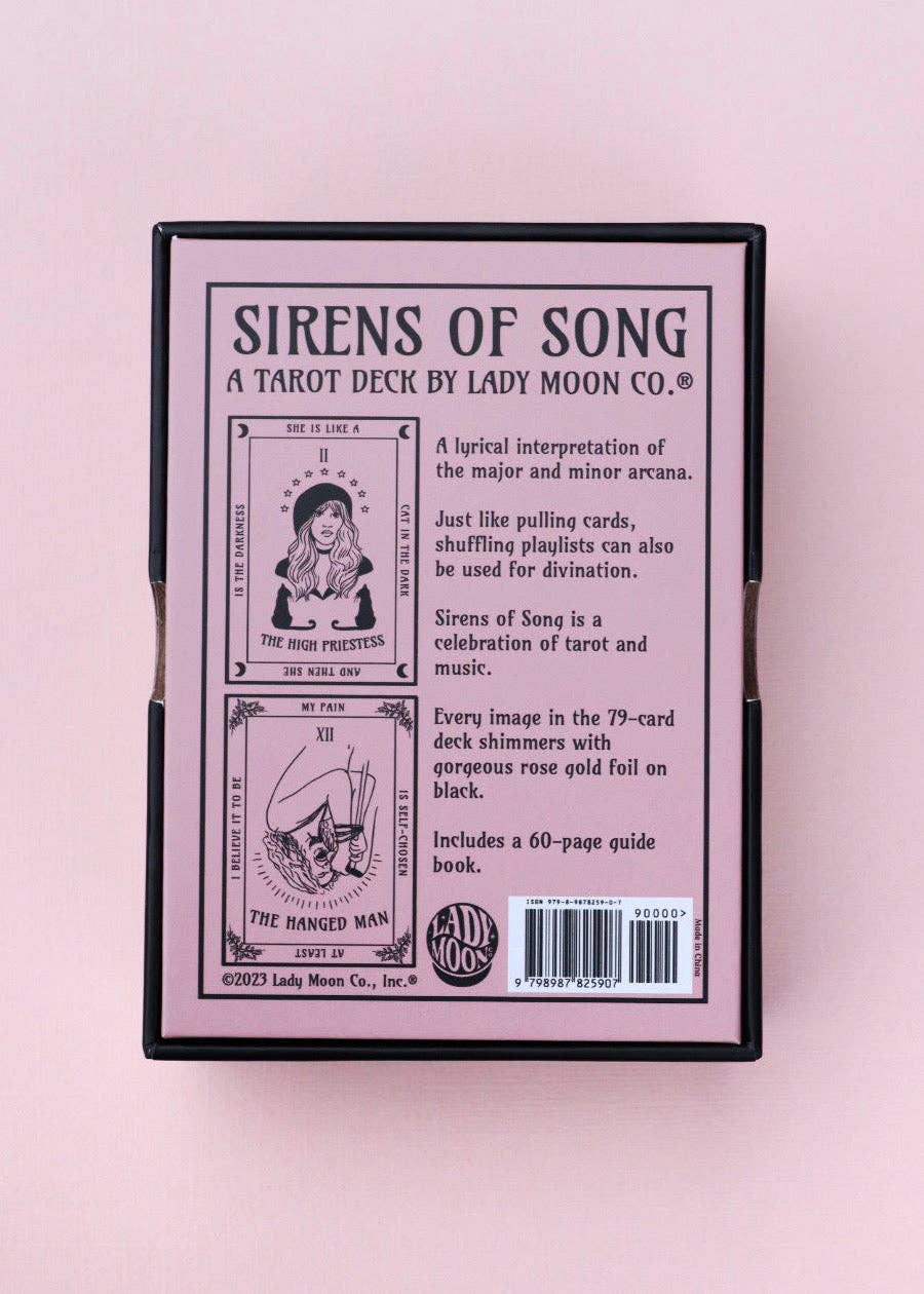 Lady Moon Co.® – wholesale Tarot cards – Sirens Of Song Tarot Deck (Rose Gold)3