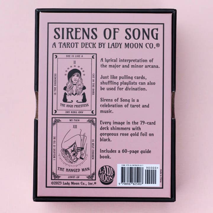 Lady Moon Co.® - Wholesale Tarot/Oracle Card - Sirens Of Song Tarot Deck (Rose Gold)8