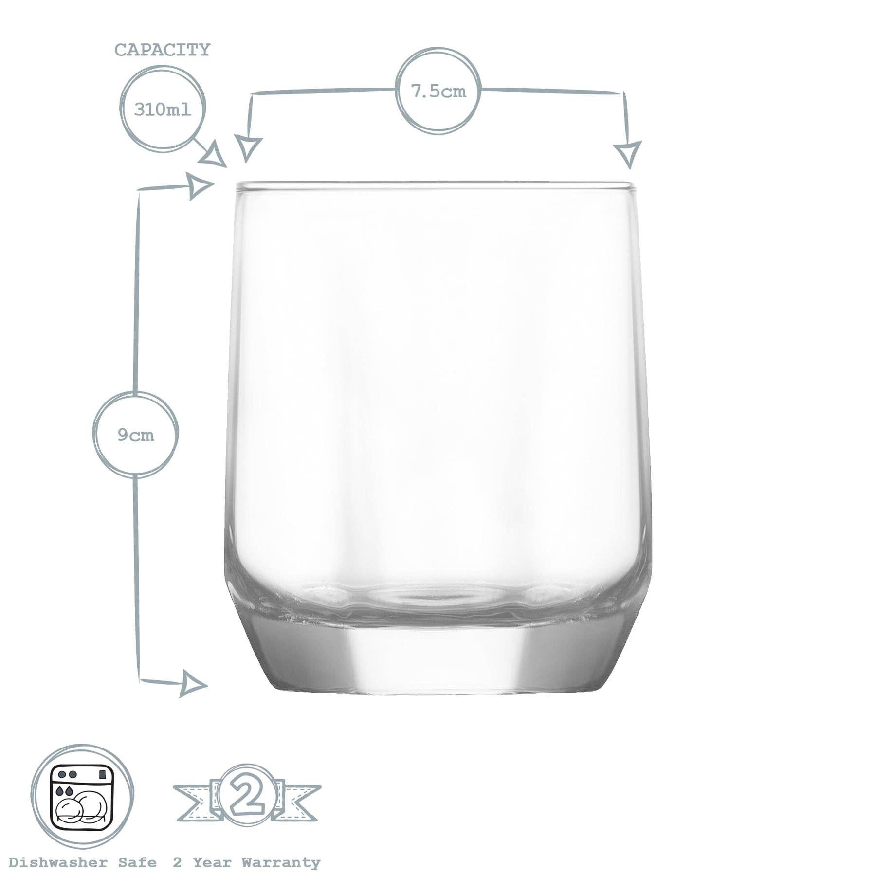 Rinkit Ltd - Wholesale Cocktail/Liquor Glass - LAV Diamond Drinking Glass - 310ml3