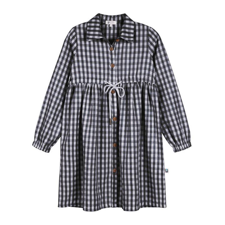 Gingham Dress - Black for wholesale by Pockets & Pleats