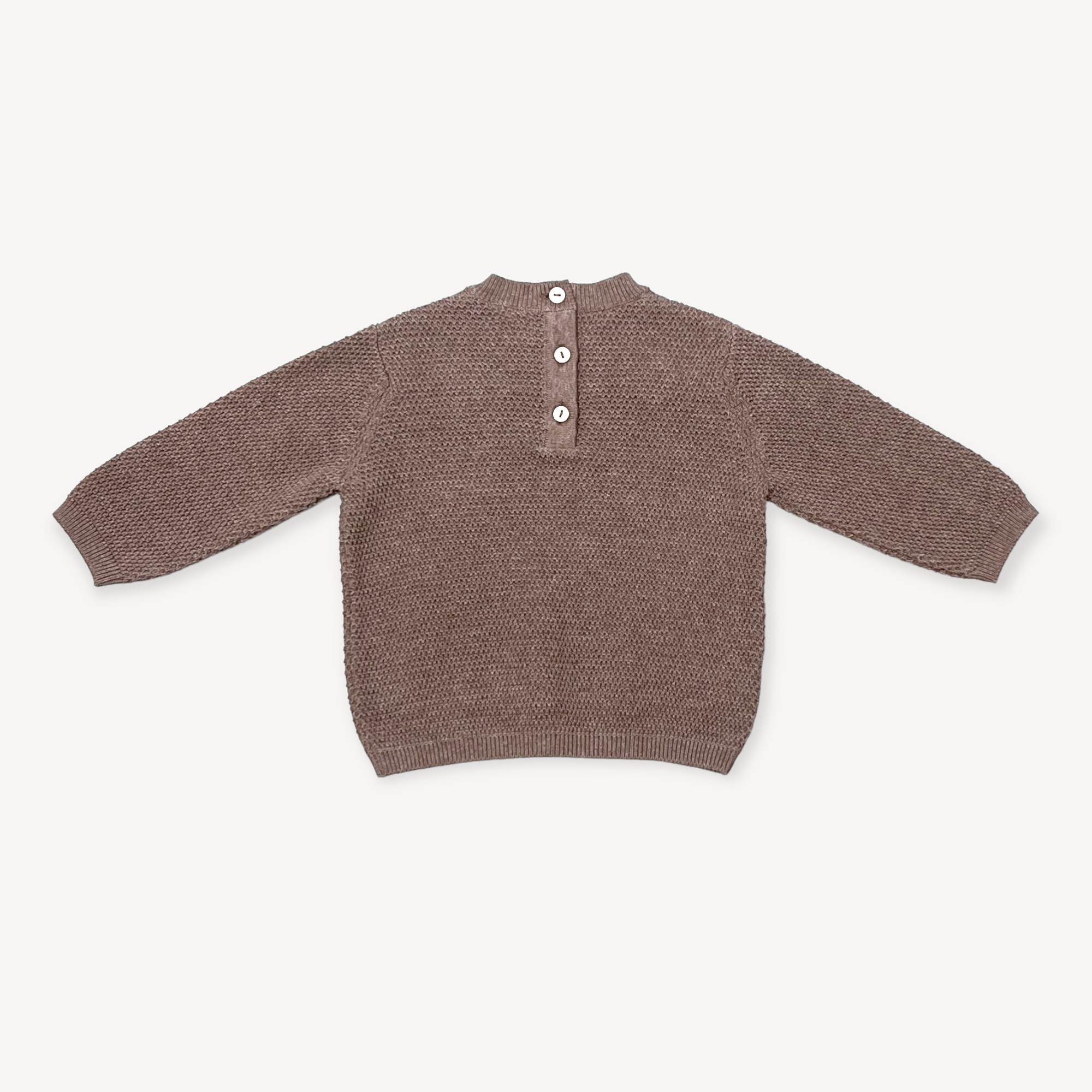 Café Latte Camisola Pullover Baby Bordada Urso (Biológico) para venda a revendedores na Faire2