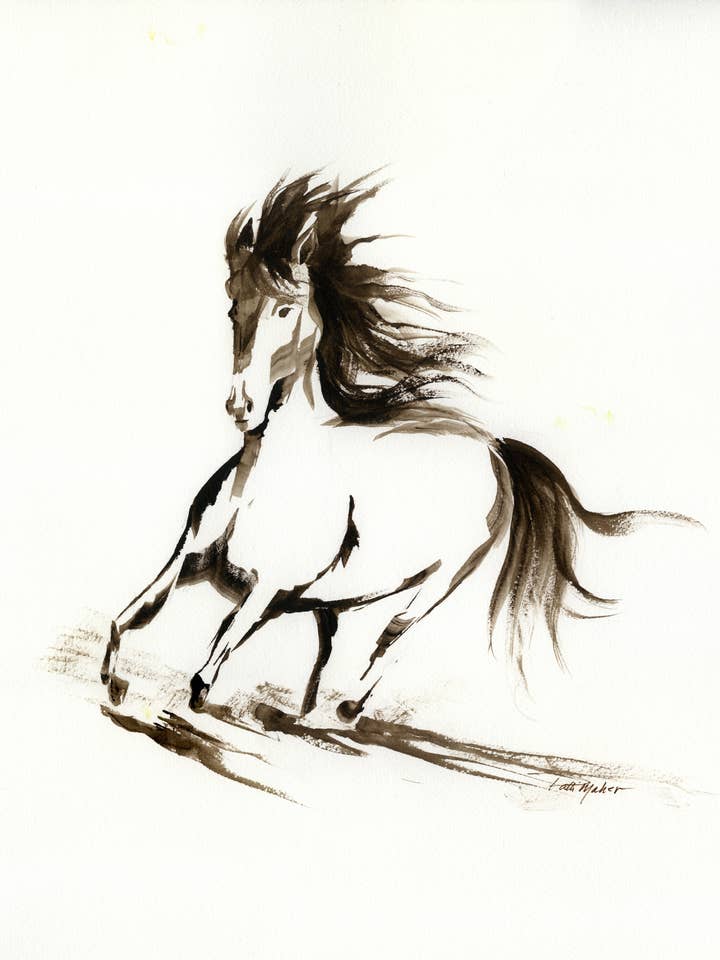 Horse Running Wild (Sæt af 8) for engroshandel hos Fine Lines