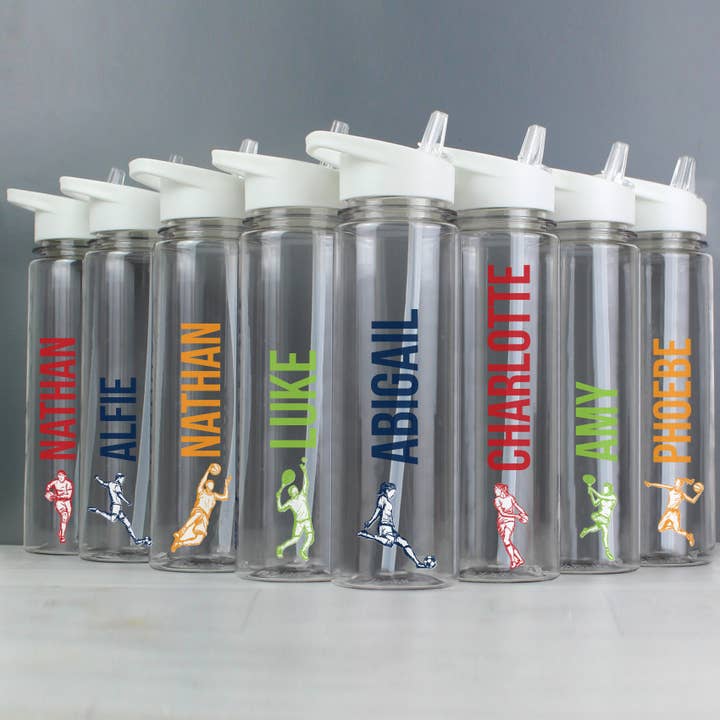 Simply Canvas Art - Wholesale Water Bottle - Personalised Sports Name Only Water Bottle