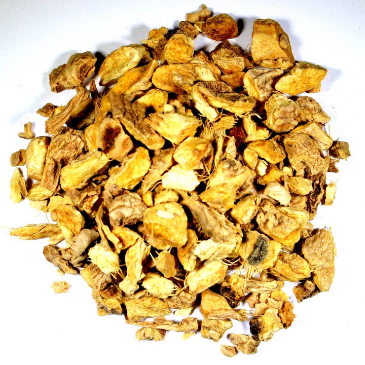 Nelson's Tea - Ginger Root - Cut & Sifted - 16 oz/(453.6g) for wholesale by Nelson's Tea