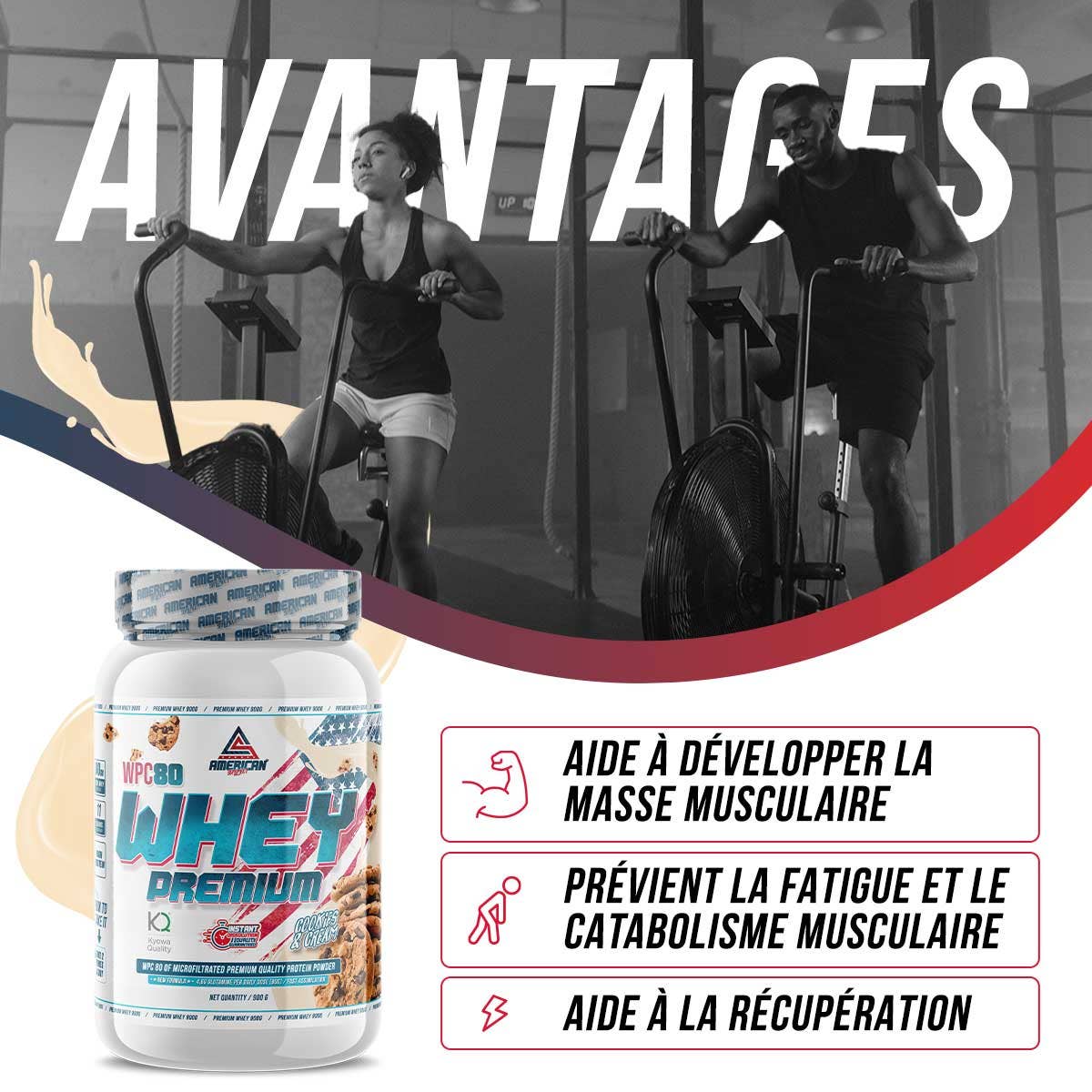 AMERICAN SUPLEMENT S.L. - Venta al por mayor Proteínas y superalimentos en polvo - American Suplement | Premium Whey Protein WPC80 900 gr10