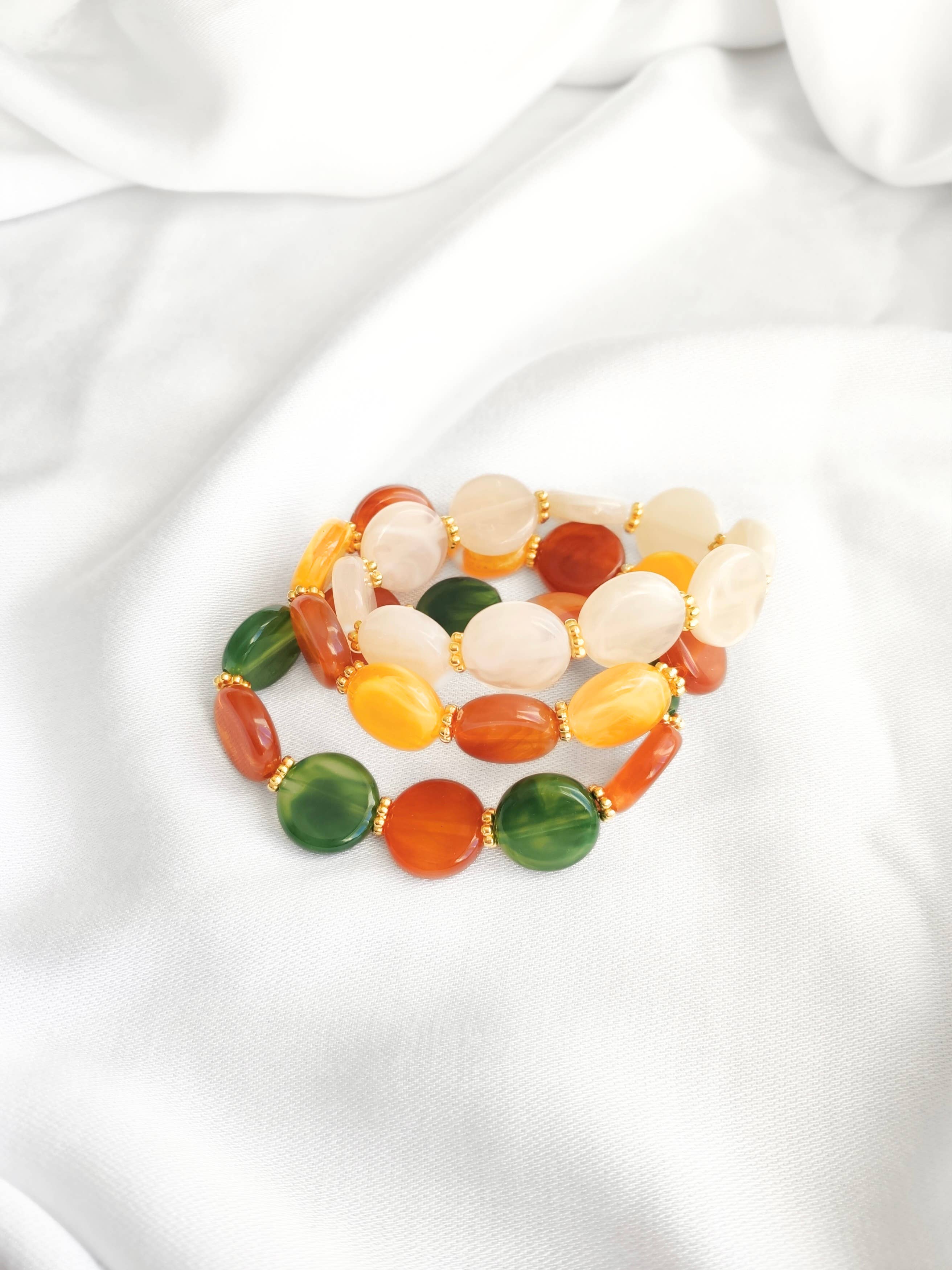 L'Atelier d'Artémis - Vente Bracelet de perles - Bracelet élastique ROMY18