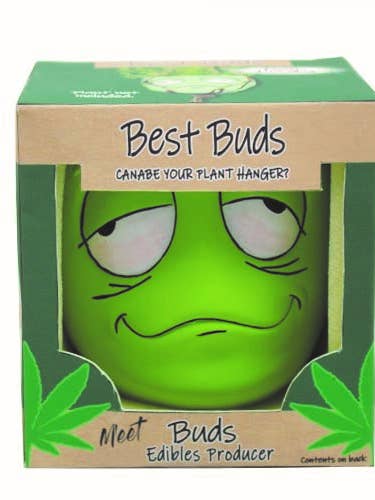 Boxed Best Buds Pot w/ Hanger - Bud for wholesale by Primitive Planters