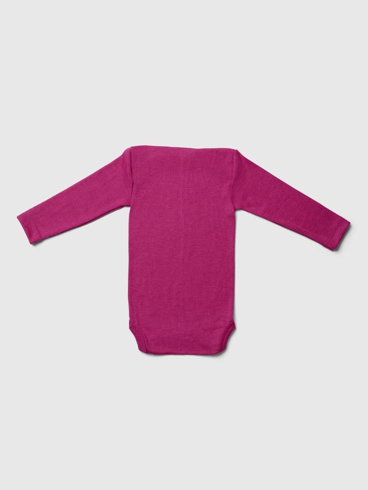 MINI LILA - Wholesale Bodysuit (Non-Footed) - Baby - Organic Merino Wool and Silk Long-sleeved Onesie17