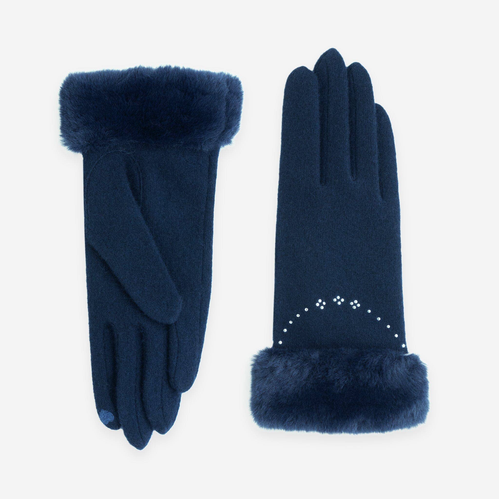 Glove Story - Wholesale Gloves - Women's - Gloves 80% Wool 20% Nylon – Touchscreen – 31182NF4