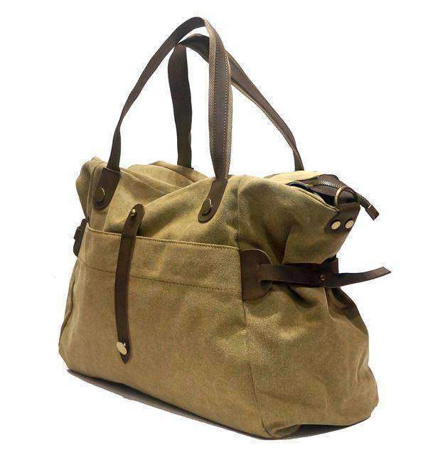 ZEDE PARIS - Wholesale Weekender Bag - Women's - SAINT-LAZARE - Weekend travel sports bag in canvas and leather28