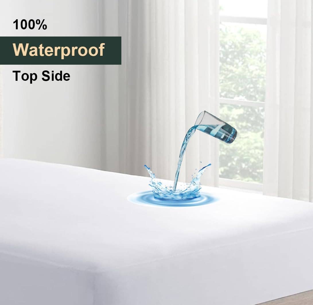 Feather & Stitch New York - Wholesale Mattress Pad/Protector - Premium Waterproof  Five - Sided Mattress Cover (Fitted)2