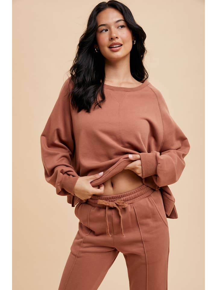 In Loom - Wholesale Sweatshirt - Women's - GARMENT WASHED RAGLAN PULLOVER SWEATSHIRT15