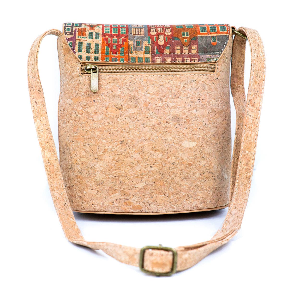 Meninas Bonitas Cork - Wholesale Crossbody Bag - Women's - Natural Cork Women's Crossbody Bag BAG-22923