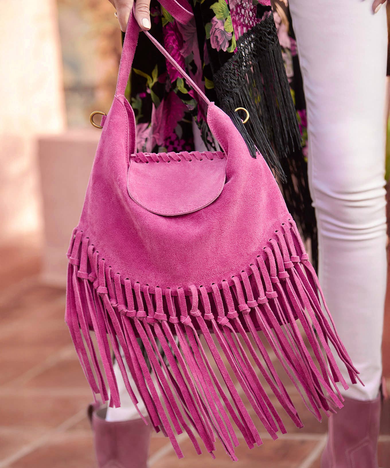 Joe Browns - Wholesale Schoudertas - Dames - Geen Limieten Suède Kwastje Boho Tas7