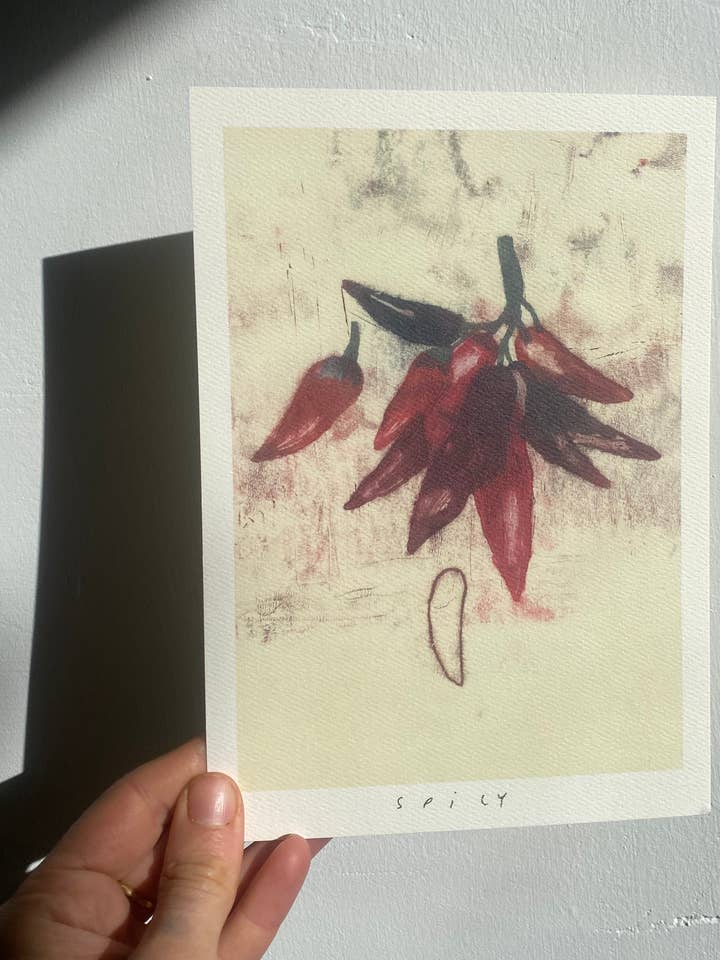Spicy A5 print for wholesale by Ludovica Perosin