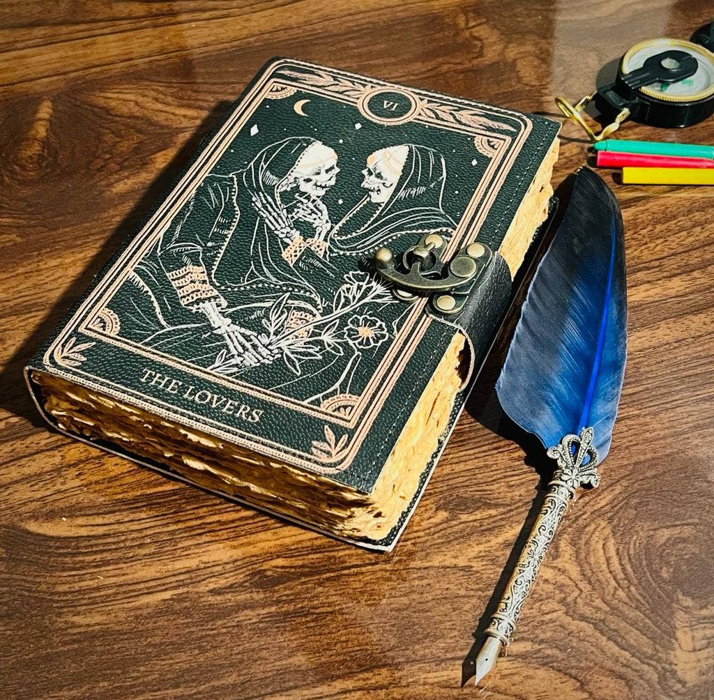 Exclusive Art Inc - Wholesale Journal/Diary - Lovers Tarot Notebook - manifestation leather journal1