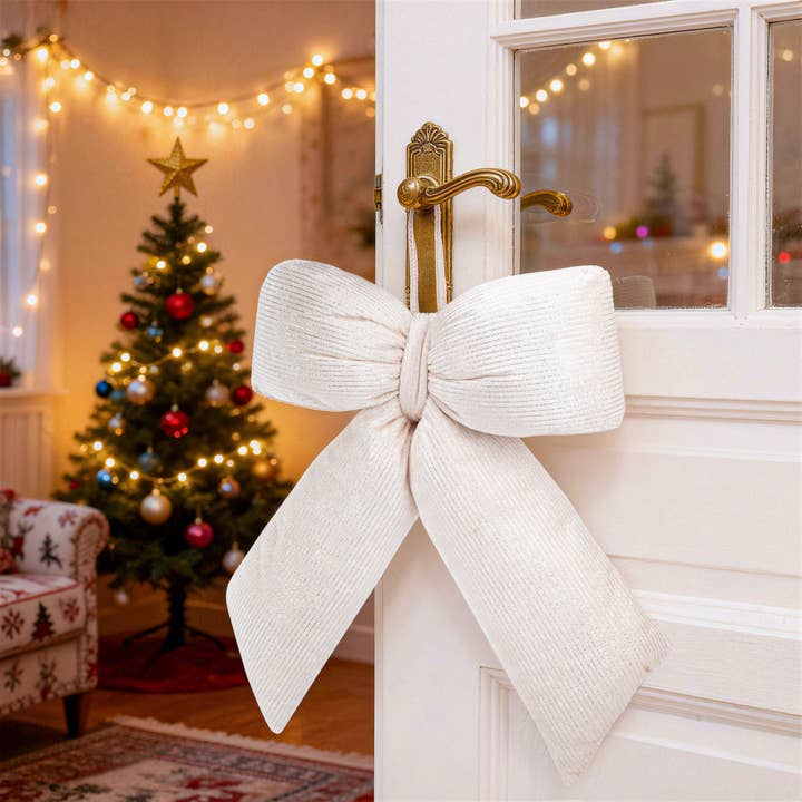 LA Ribbons Wholesale - Wholesale Bow - Gift Wrapping - 12" x 15.5" Puffy Velvet Bow | Puffy Edge | Pearly Pink with Metallic
7