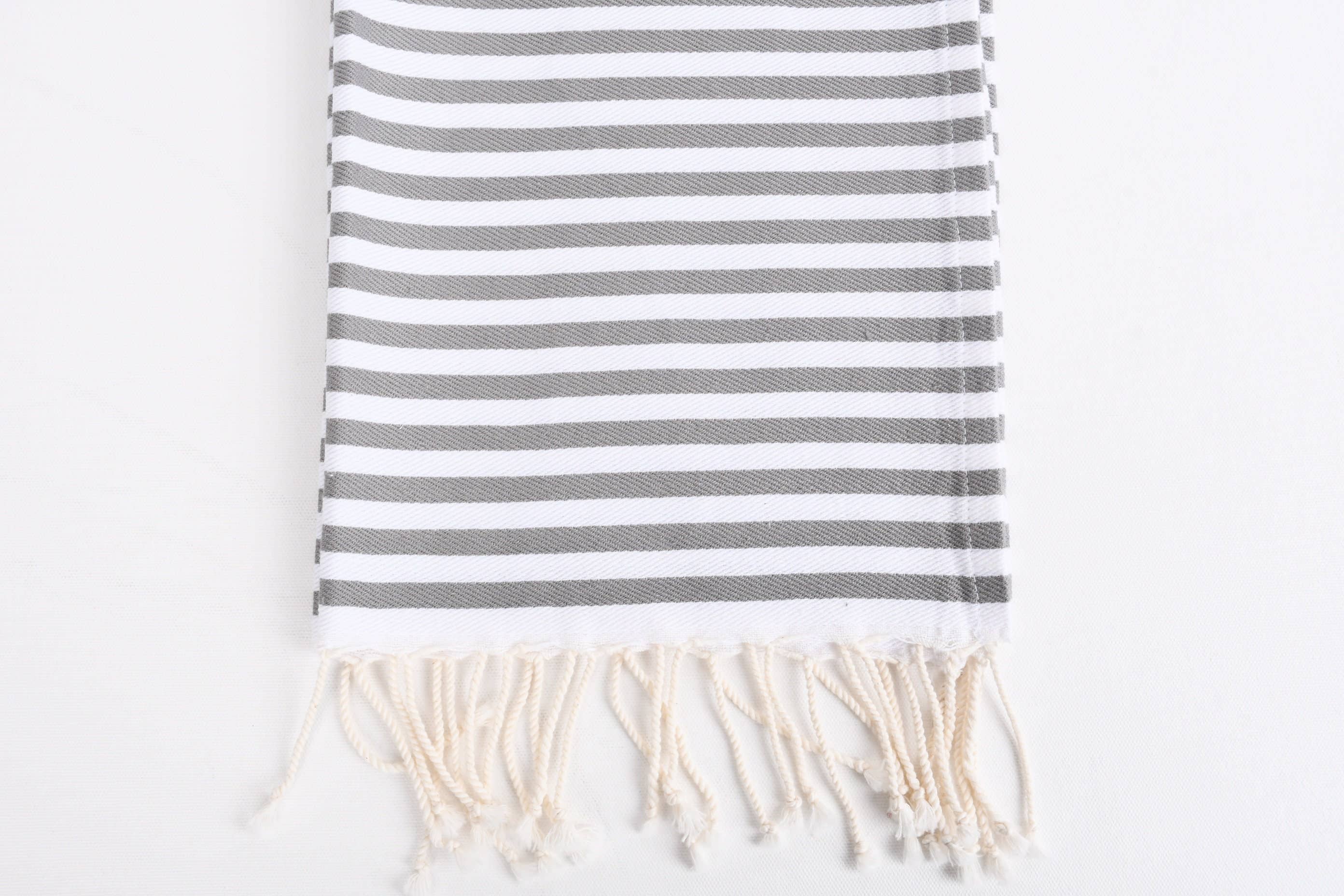 Organic Turkish Towels - Wholesale Wash Cloth - Organic Washcloth, Spa Washcloth, Gray Peshkir3