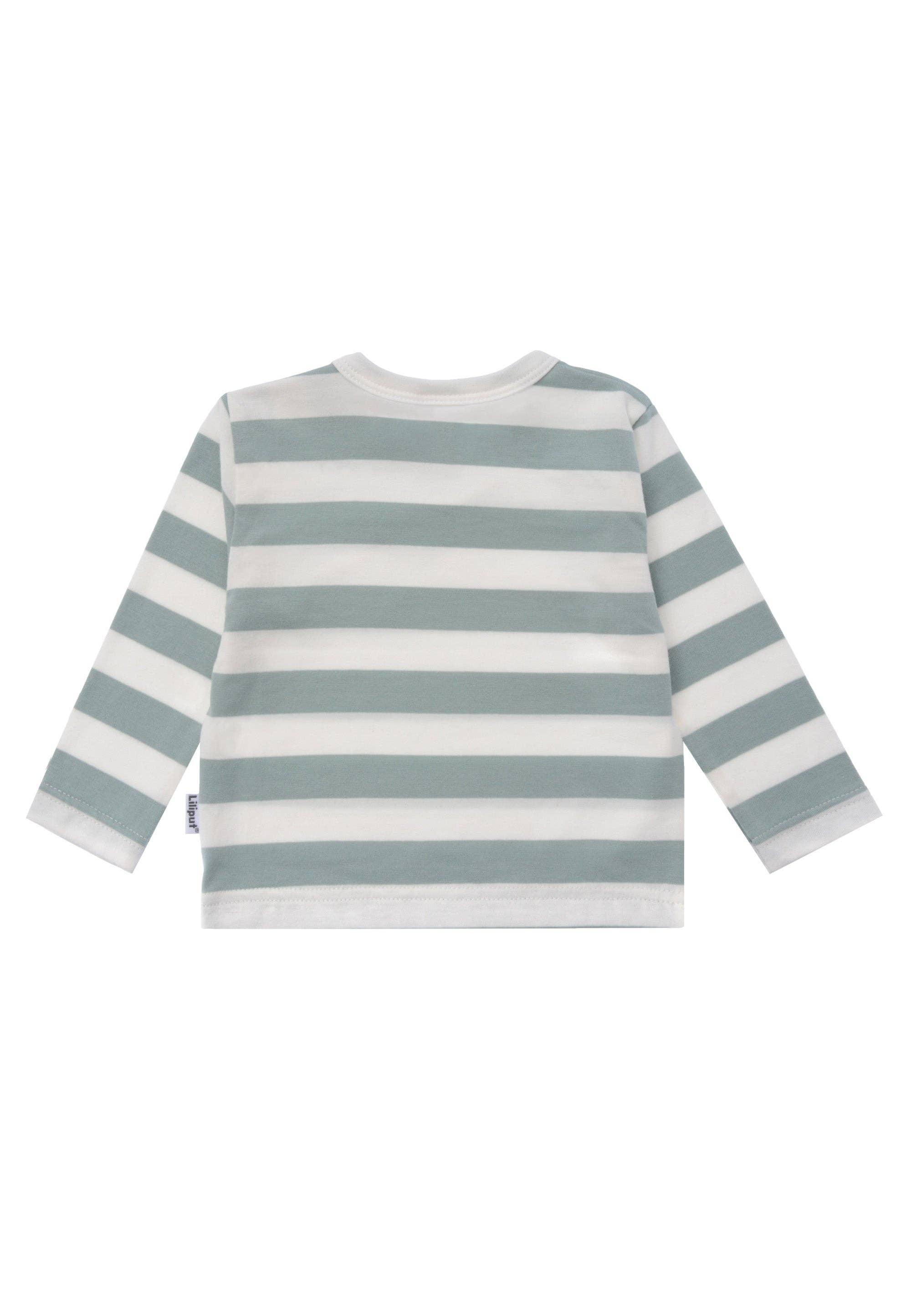 Liliput - Wholesale T-Shirt - Baby - Long-sleeve shirt reed-ecru block stripes1