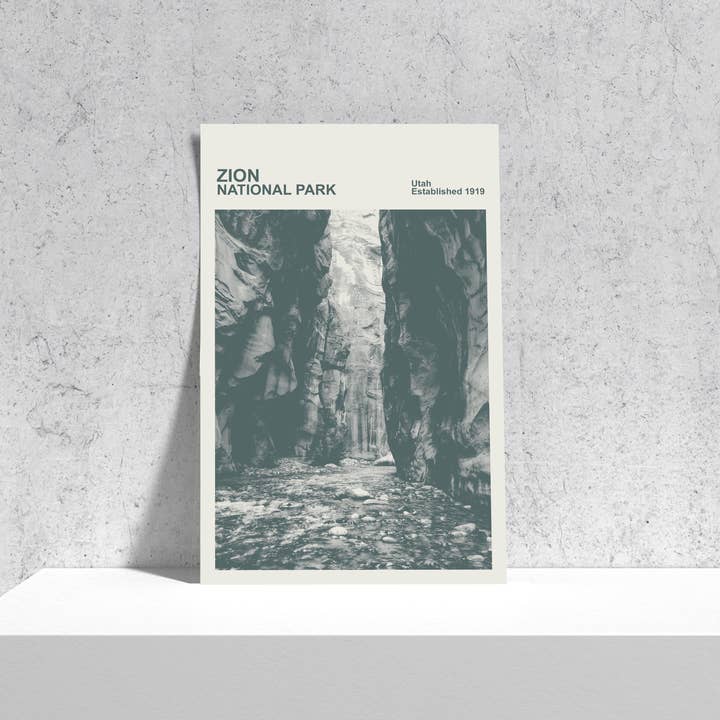 Nomad Design Co - Wholesale Poster - Zion National Park Print2