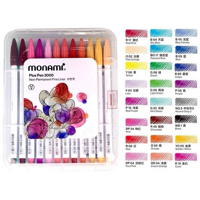 Hello Claws Limited – Großhandel Stift – Monami Plus 3000 Stiftset0