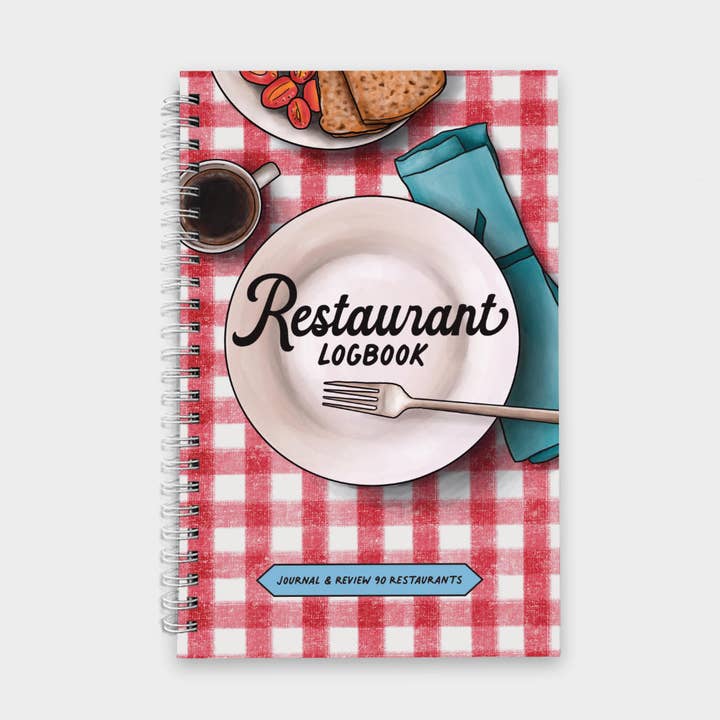Restaurant Logbook | Journal to Log & Review Restaurants for wholesale by Artful Pixels