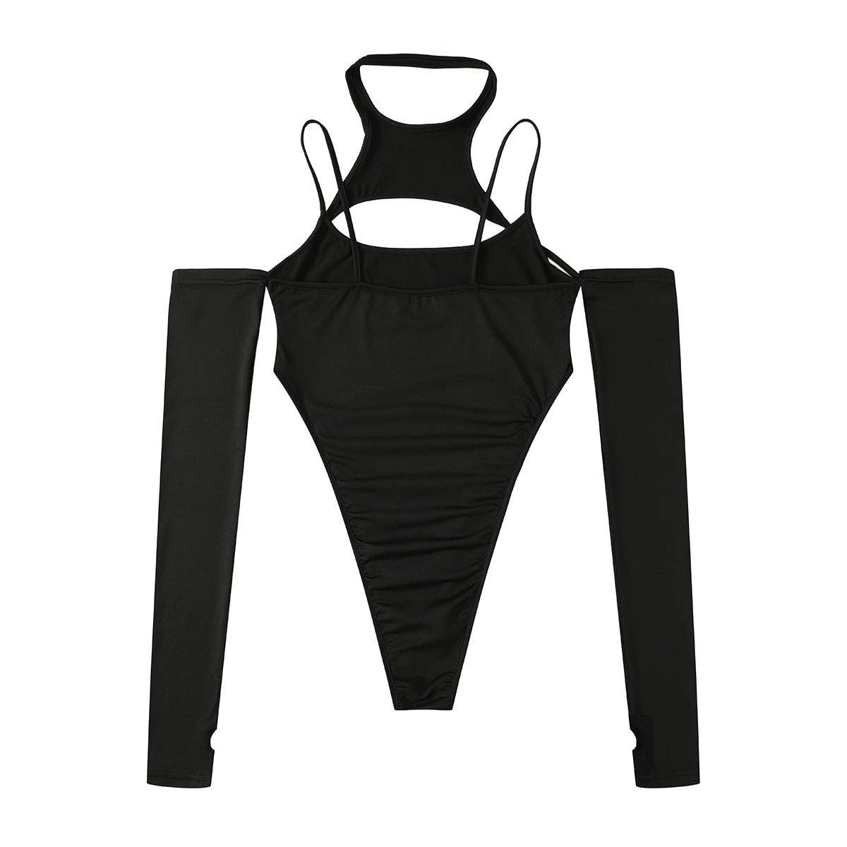 Sweetkama - Wholesale Bodysuit - Women's - Ladies Sexy Halter Off Shoulder Bodysuit F1079217