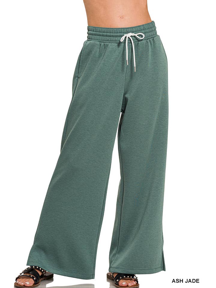 42POPS - Wholesale Pants - Women's - '...._ Scuba Flowy Drawstring Pants w/ pockets