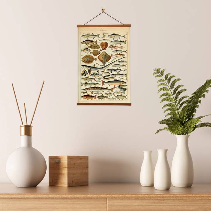 Vintage Banners - Wholesale Art Print - Poissons I by Adolphe Millot2