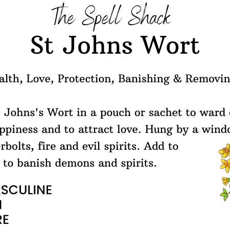 Witchuals - Rituals & Spellwork Apothecary - Wholesale Herbs - St Johns Wort1