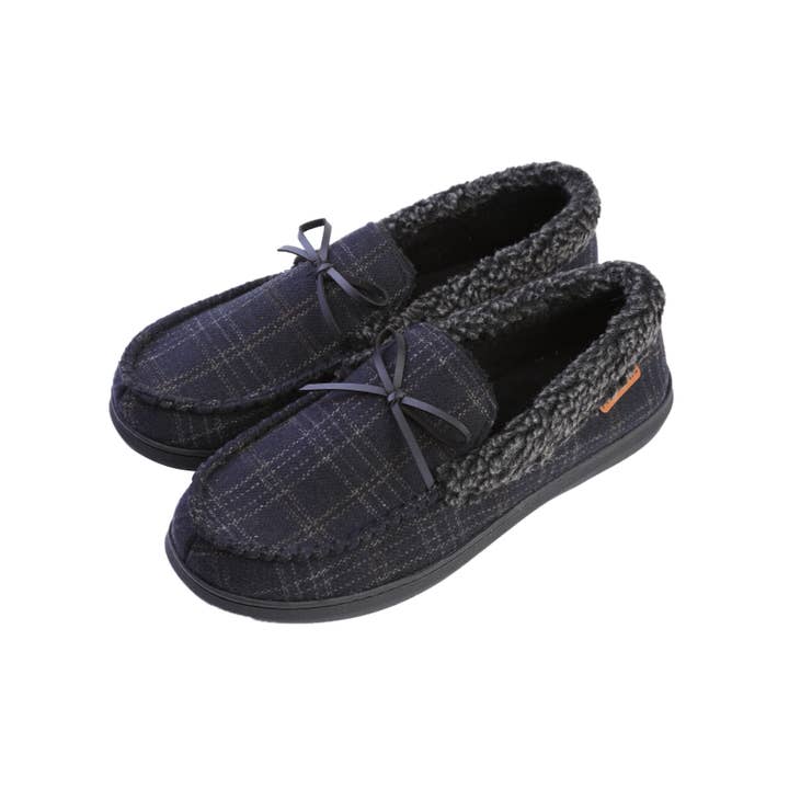 Roxoni - Wholesale Slippers – Men's - Men's Slippers Moccasin Plush Lined House Shoes Fuzzy Furry15