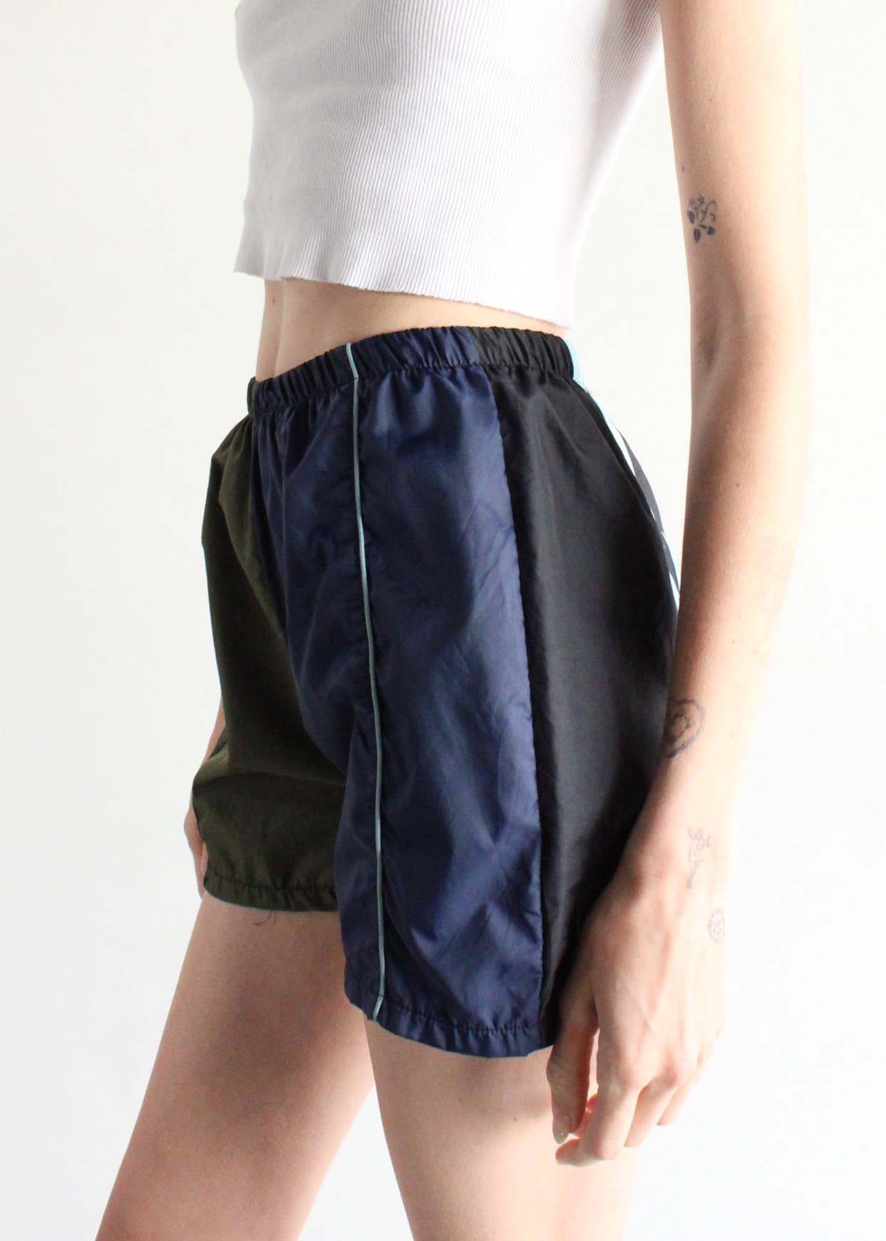 American Recycled Clothing - Wholesale Shorts - Women's - Pieced Track Short Bundle6