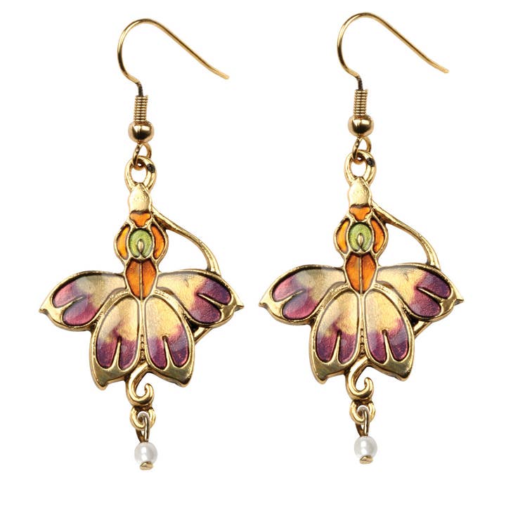 Art Nouveau Summer Blossom Earrings for wholesale by Pacific Trading