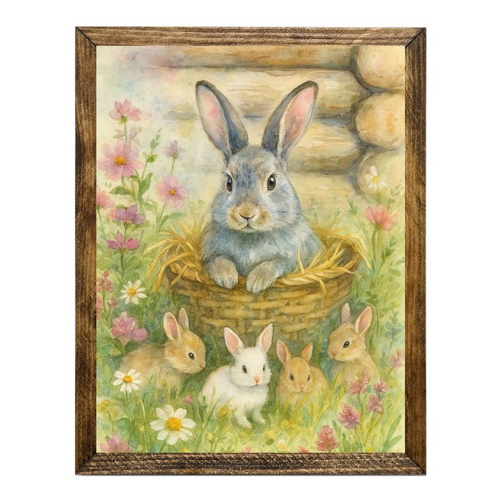 ARTISTIC SERIES TIMBERLAND-BUNNY BASKET for wholesale by Jarmz Designs