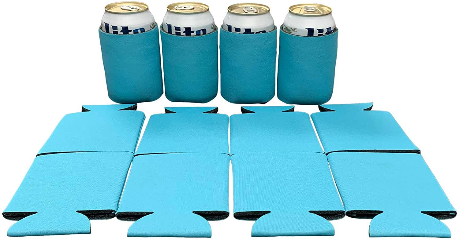KP Kool Products - Wholesale Drink Huggers & Koozies - Blank Beer Can Cooler Sleeves, Plain Collapsible Soda Cover Coolies14