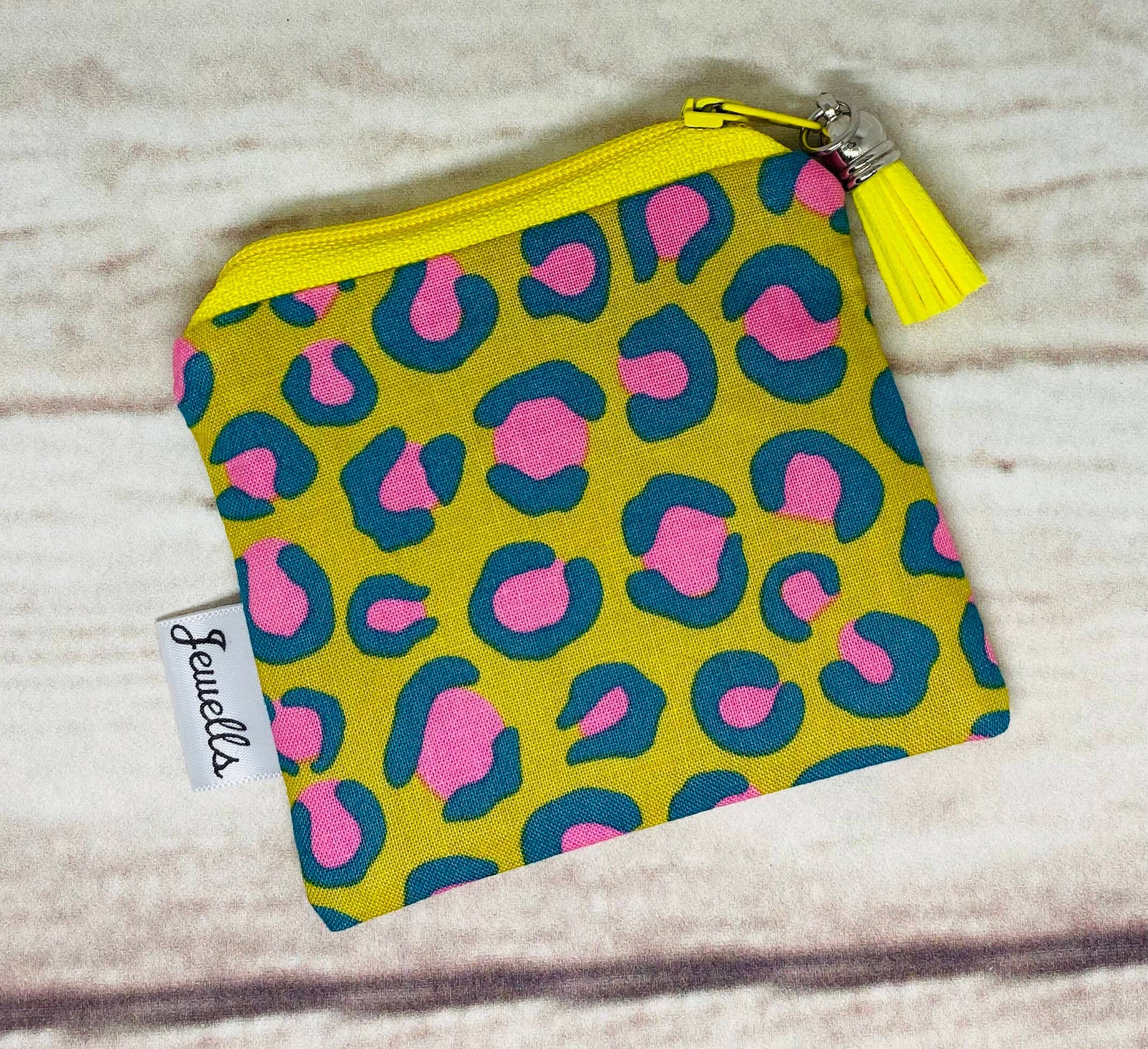 Jewells – wholesale Coin purse – Women’s – Leopard Print bright Coin Purse Pouch 2 colours 2 sizes3