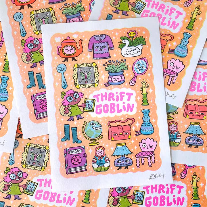 Thrift Goblin - Riso Mini Print, Cosy Art and other Purchase wholesale baju thrift. Free returns & net 60 terms on Faire trending on Faire.
