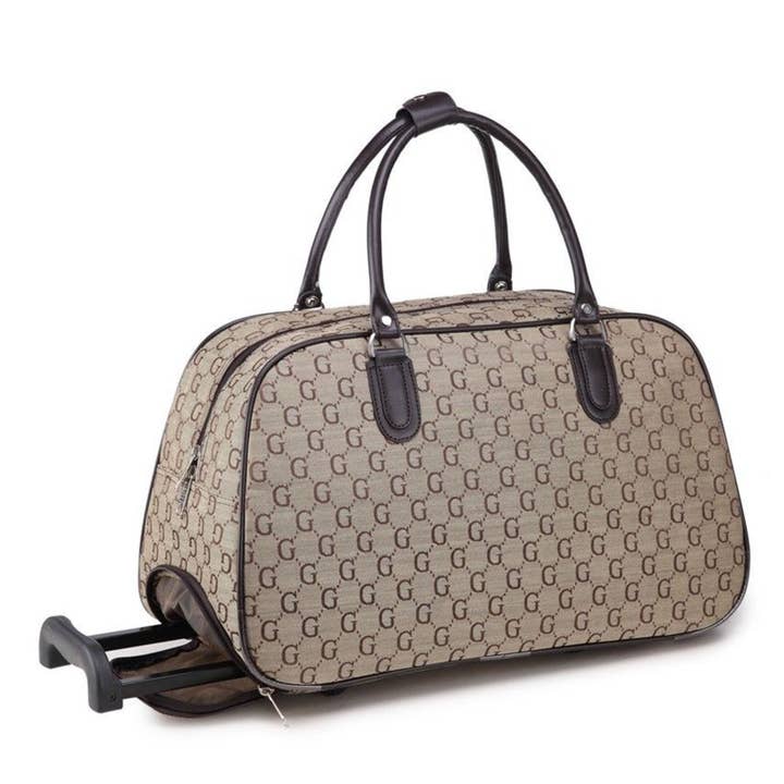 Holdall-120-G-2-S Bagagem de Cabine com Rodas com padrão G por atacado de Papaya Fashion Ltd