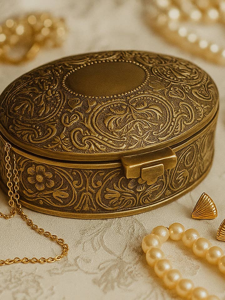 Baroque-Victorian jewelry box for wholesale by Wild & Free