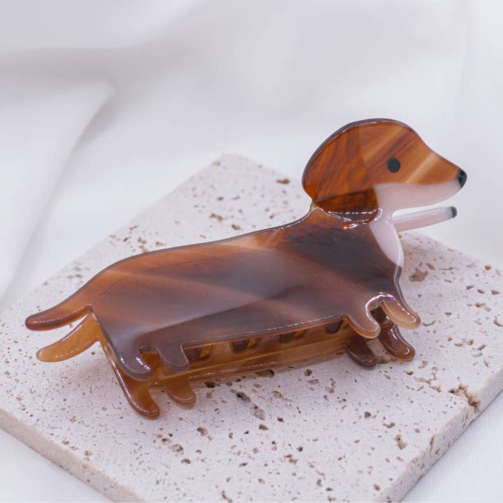 Dachshund Hair Claw Clip - Hairclip Funny Dog and other Purchase Wholesale haarklammer. Free Returns & Net 60 Terms on Faire trending on Faire.