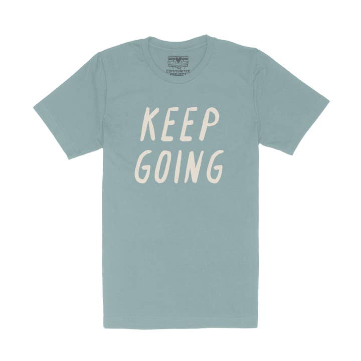 Keep Going Adult Tee for wholesale by The Communitee Project