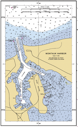LOST DOG art & frame - Venta al por mayor Mapas - Mapa remixto de Montauk Vintage1
