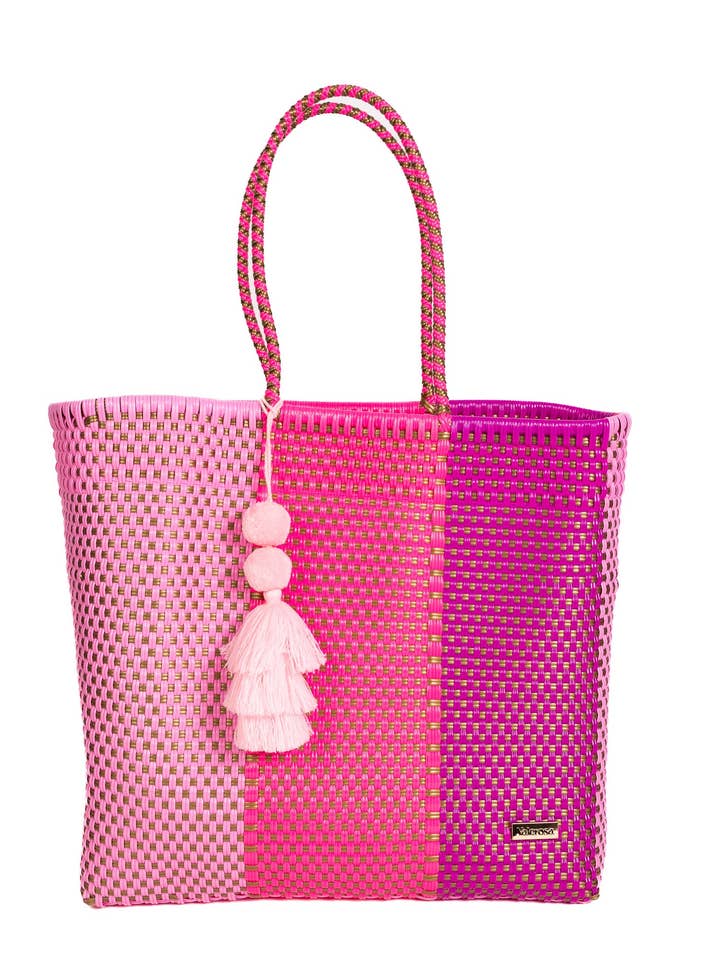 For kærligheden til Pink Playera Tote for engroshandel hos Valerosa