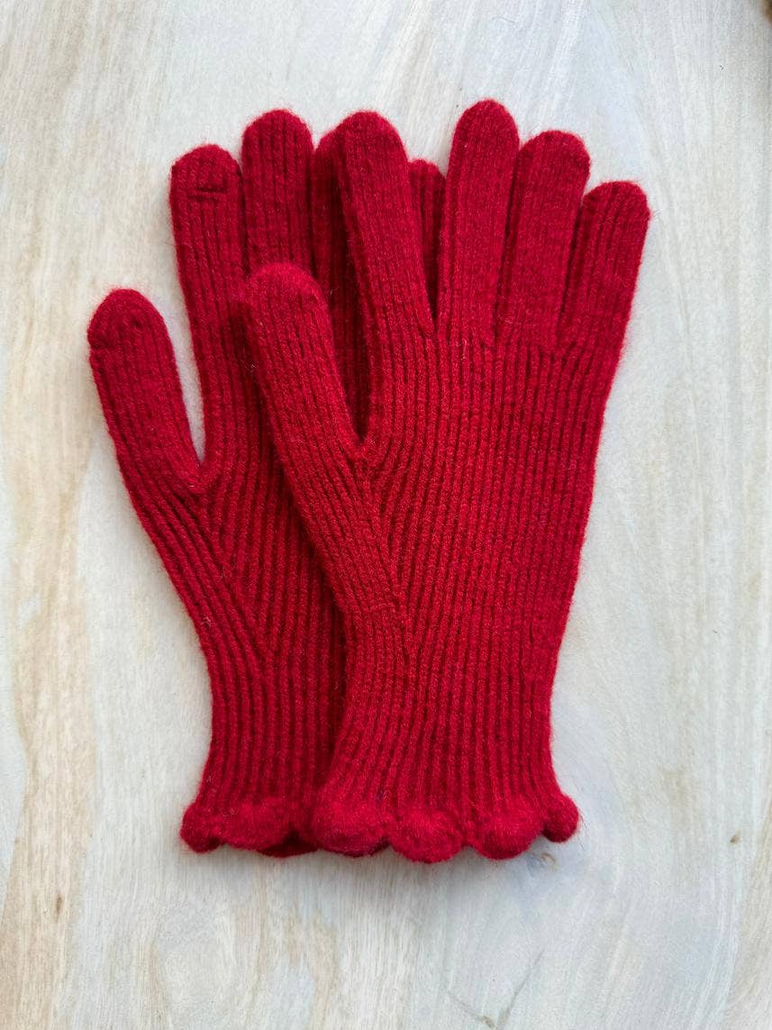 Cinnamon Creations - Wholesale Gloves – Women's - Long Rib Glove with Finger Touch Hole GL0153