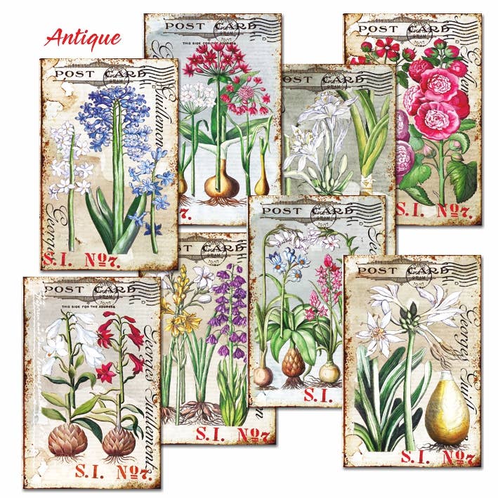 Antique - Gift Tag Set 24 pcs for wholesale by DECORER