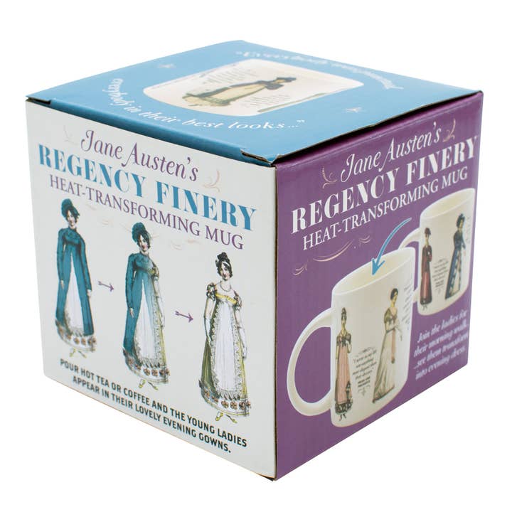 Unemployed Philosophers Guild - Wholesale Coffee Mug - Jane Austen Regency Clothing Heat-Changing Mug