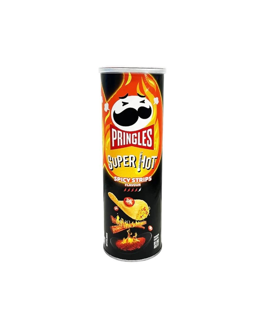 Fizz and Sweets Wholesale - Wholesale Chips - Exotic Pringles Super Hot Spicy Strips
