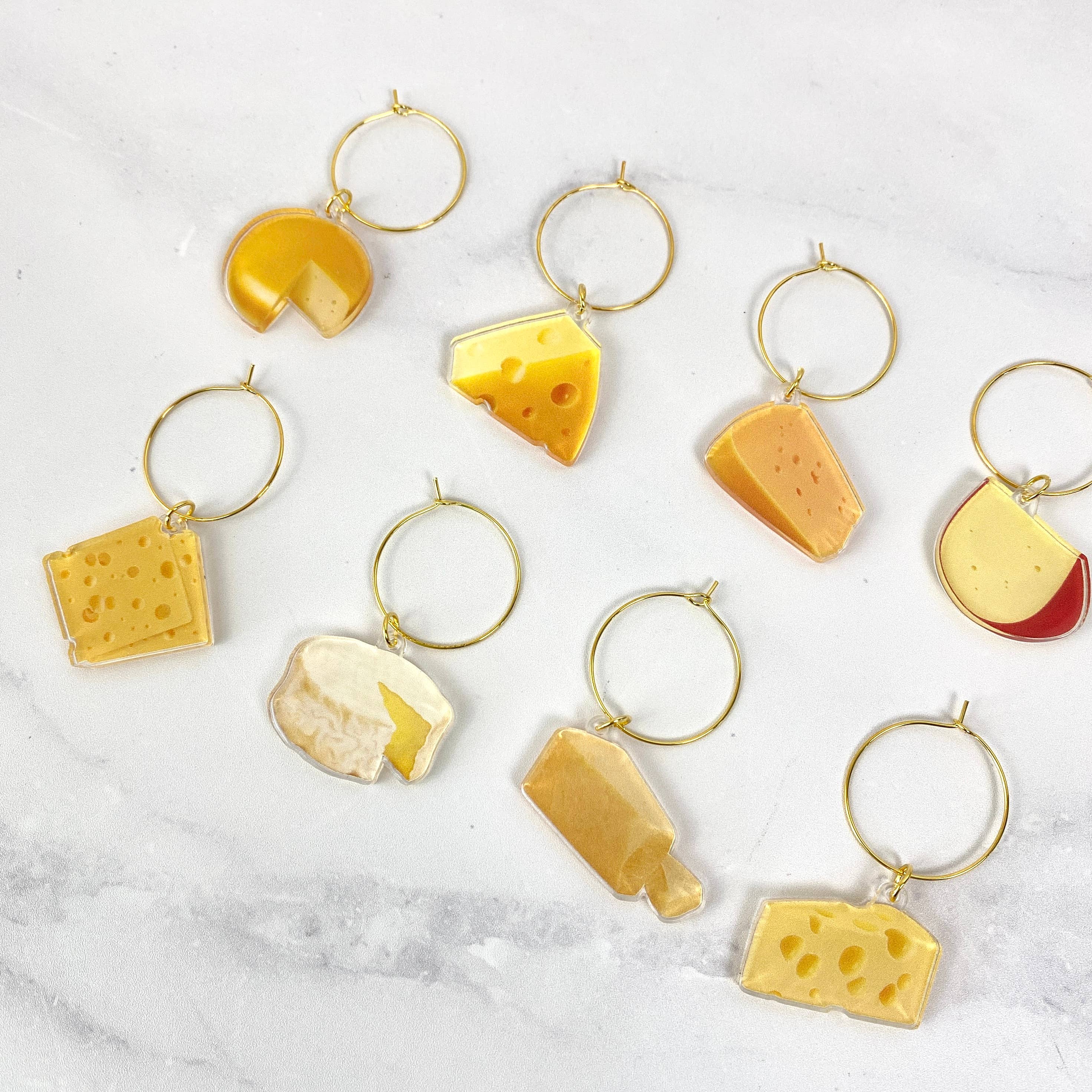 Atomic Kraftworks - Wholesale Wine Charm - Cheese Wine Charms1